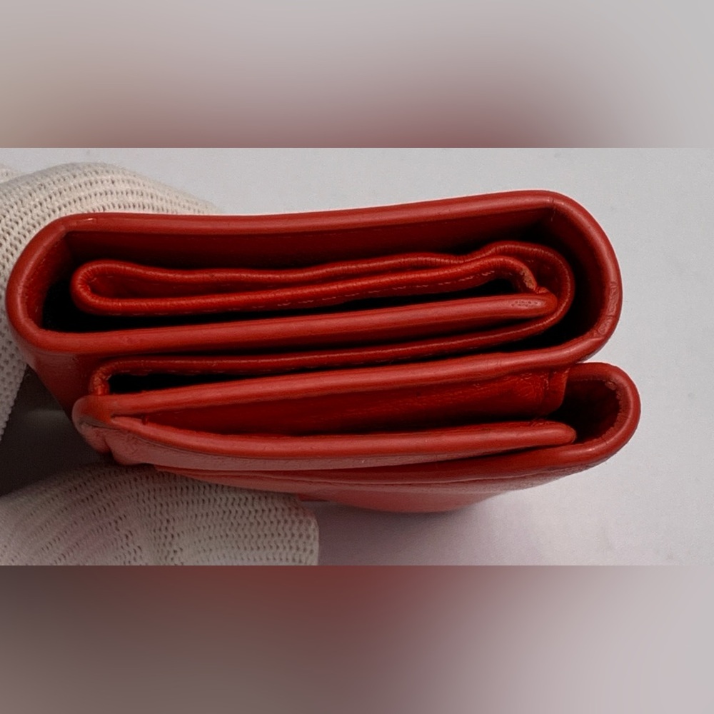Balenciaga Red Papier Mini Wallet - Picture 3 of 15